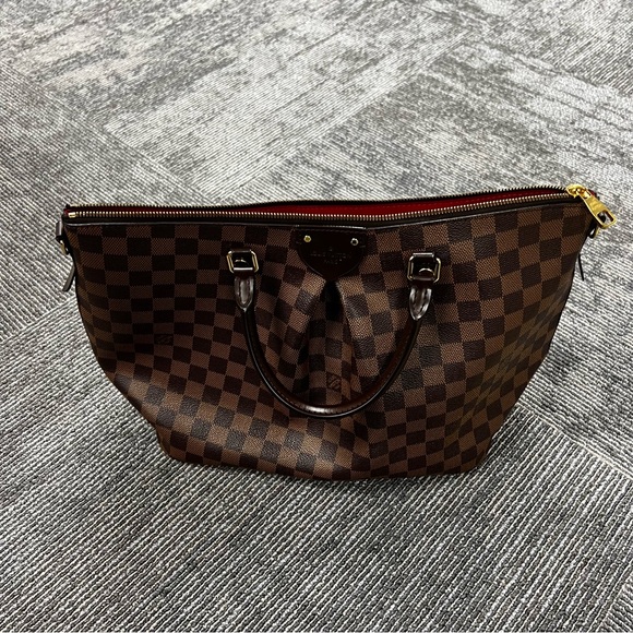 LOUIS VUITTON DAMIER EBENE SIENA MM BAG - Picture 7 of 16